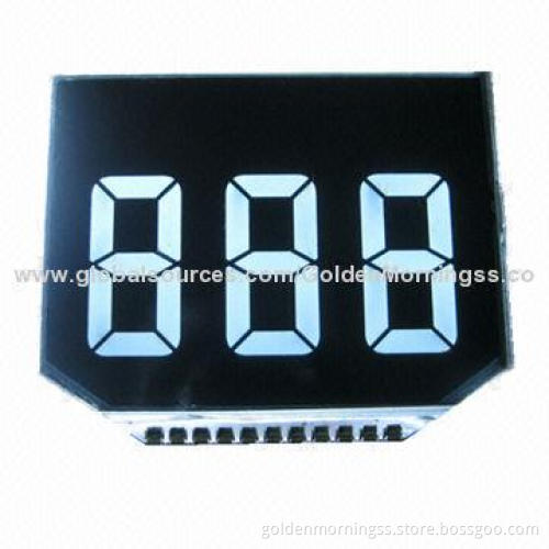 7-segment Custom LCD Panel, VA Negative, White Back-light
